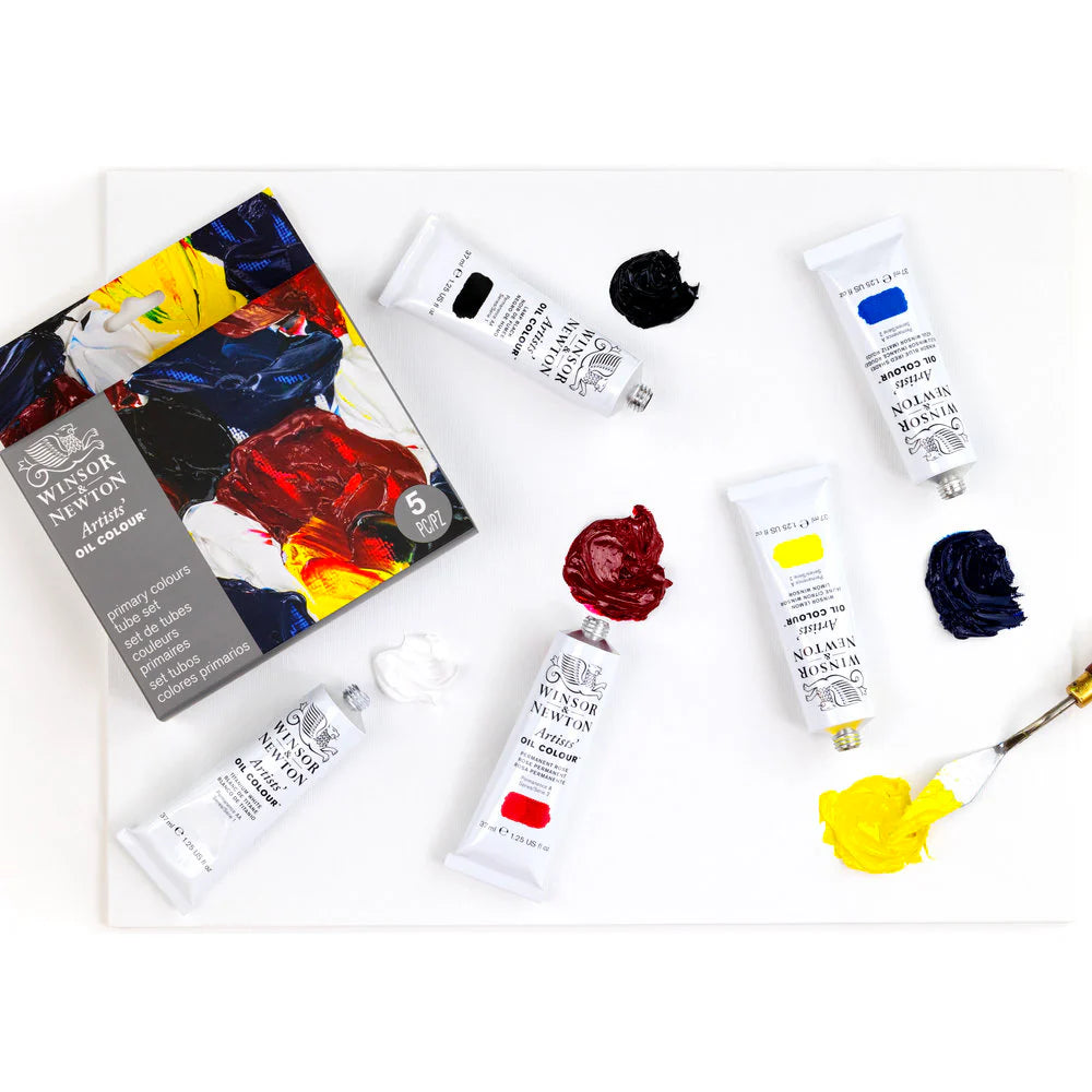 Winsor Newton Artist Oil Paint Sets 5x37ml Tubes