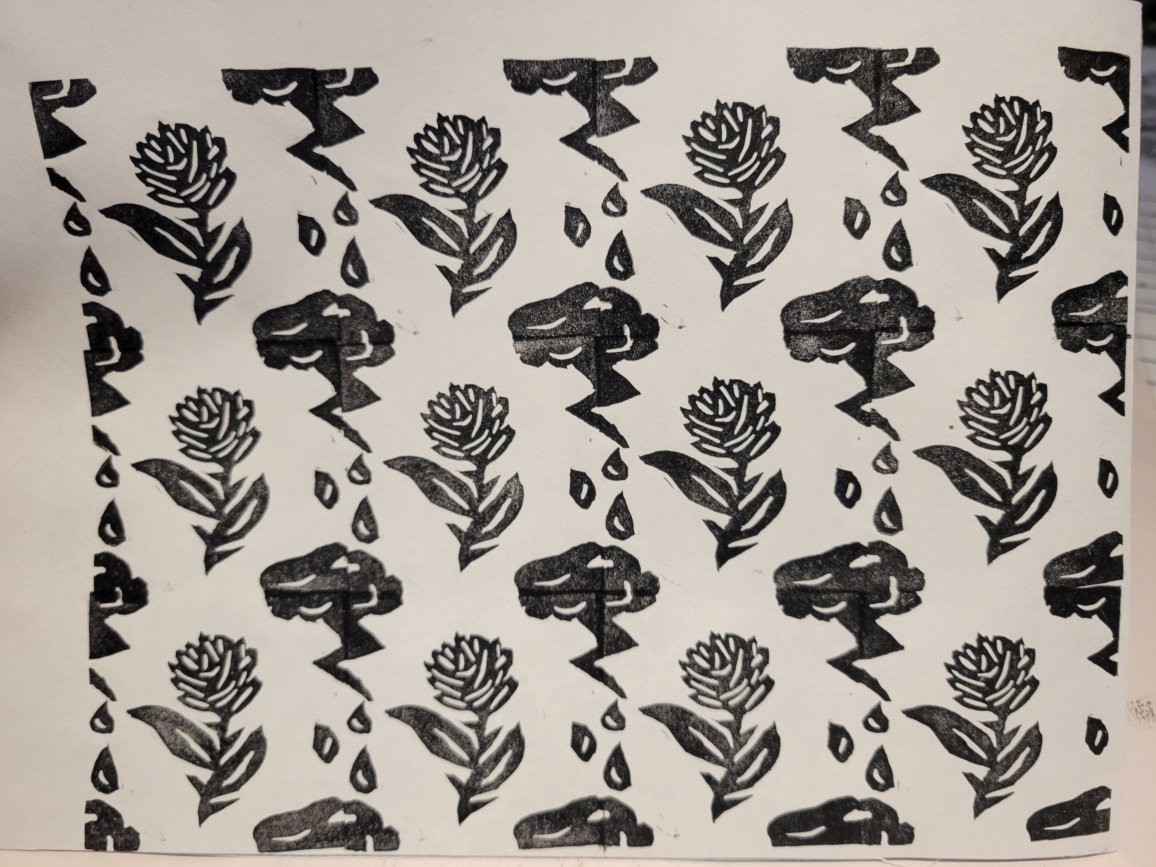 Linocut Workshop-Carve A Repeating Pattern