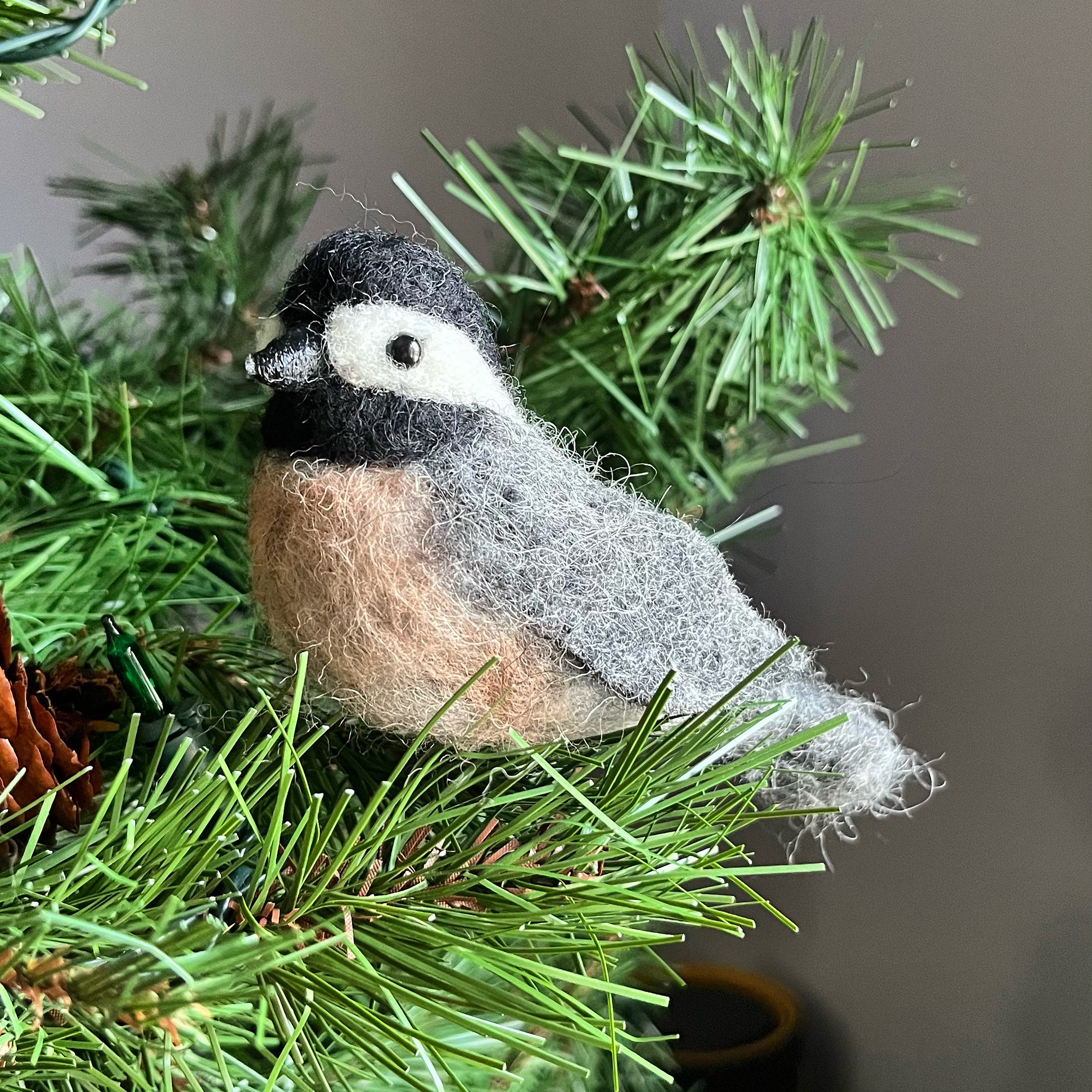 Chickadee Needle Felting