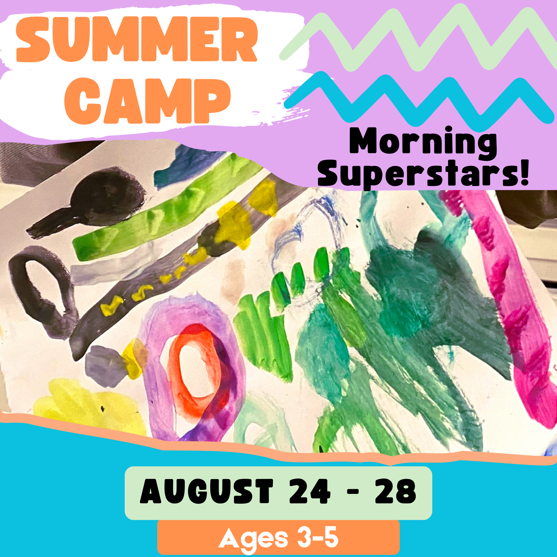Summer Art Camp: Morning Superstars (Ages 3-5)