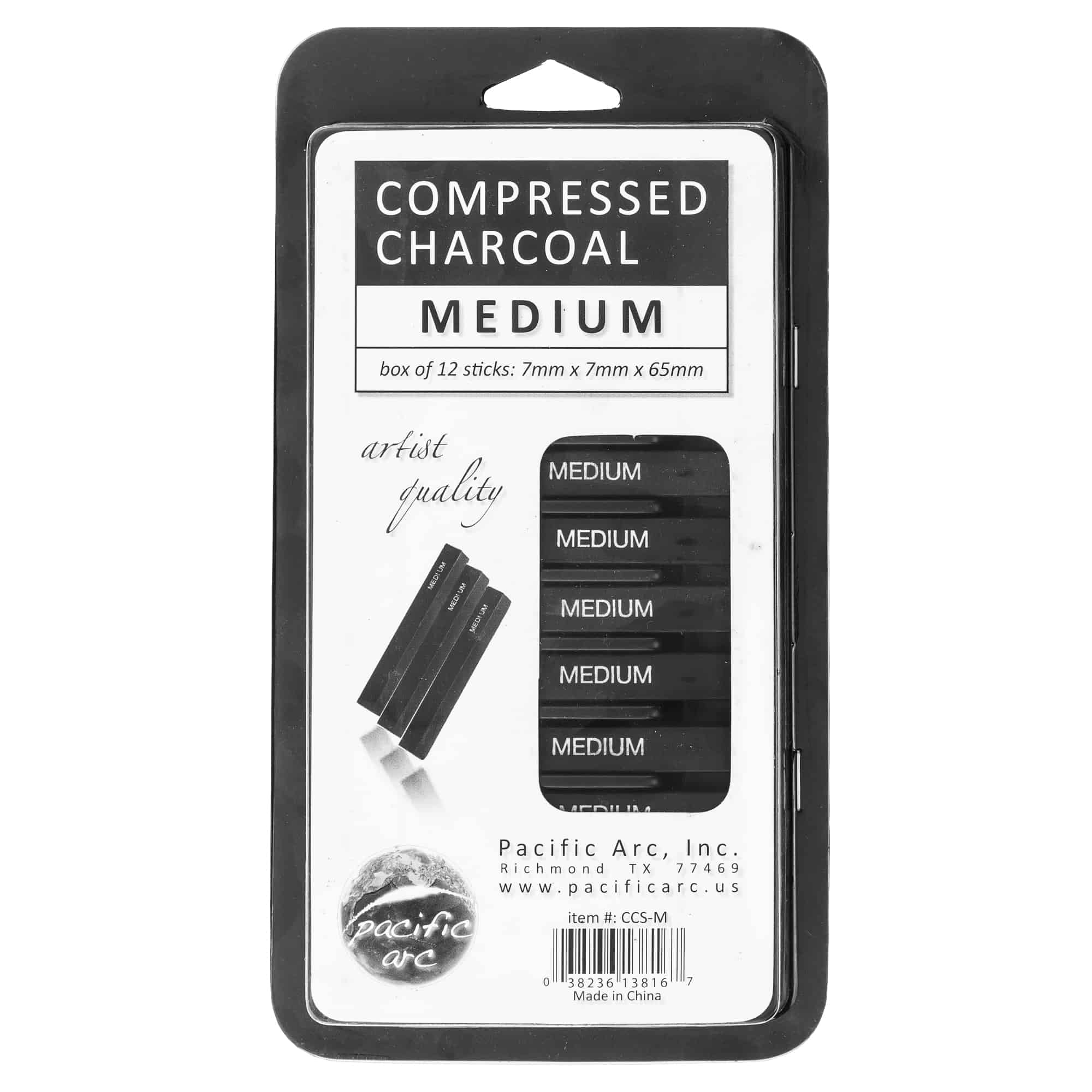 12 Pack Compressed Charcoal - Medium Hardness