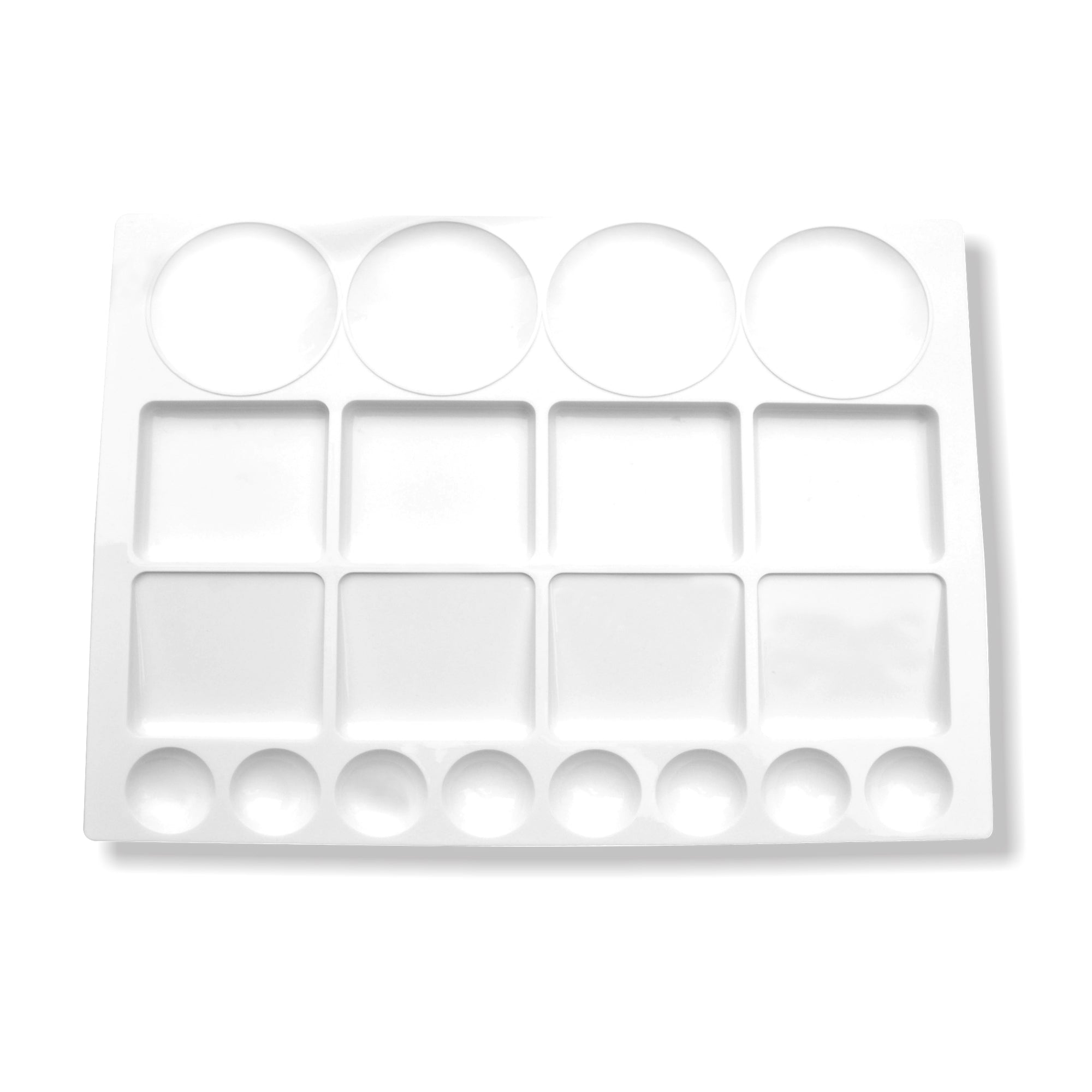 Rectangular plastic palette