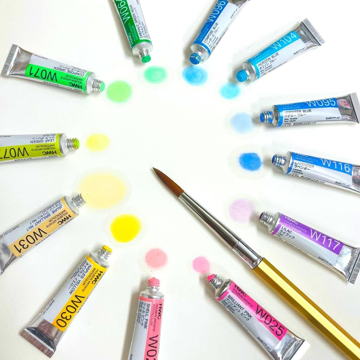 Holbein Pastel Watercolour Set - 12 x 5ml