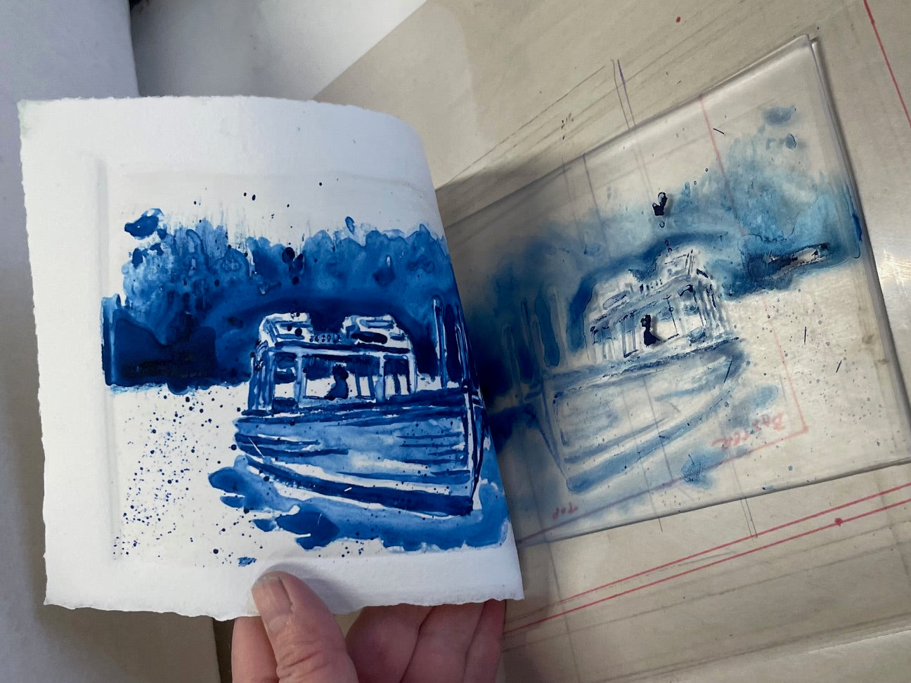 Watercolour Monotype Printmaking