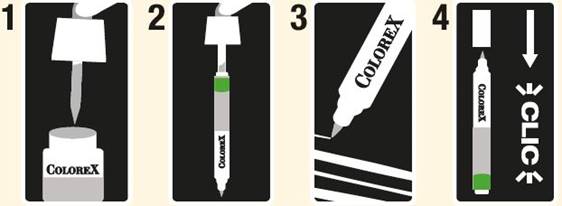 Pebeo Colorex Watercolour Brush-tip Markers