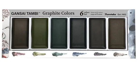 Gansai Tambi Specialty Watercolour Graphite Colours