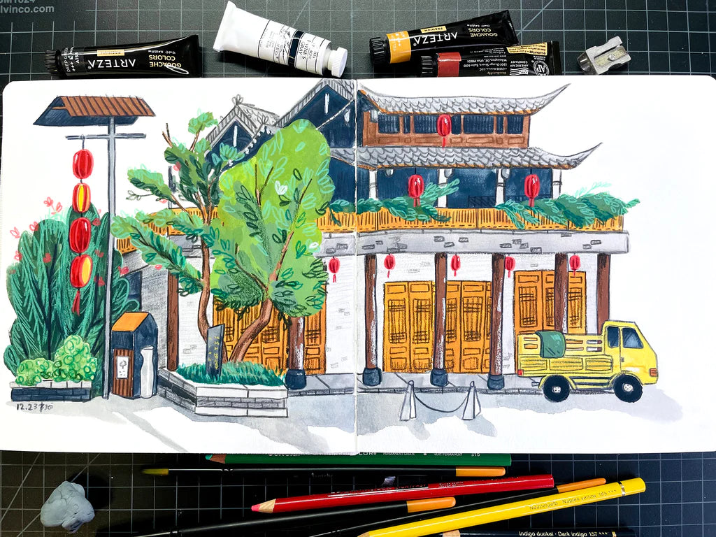 Etchr Square Sketchbook - Wyndham Art Supplies