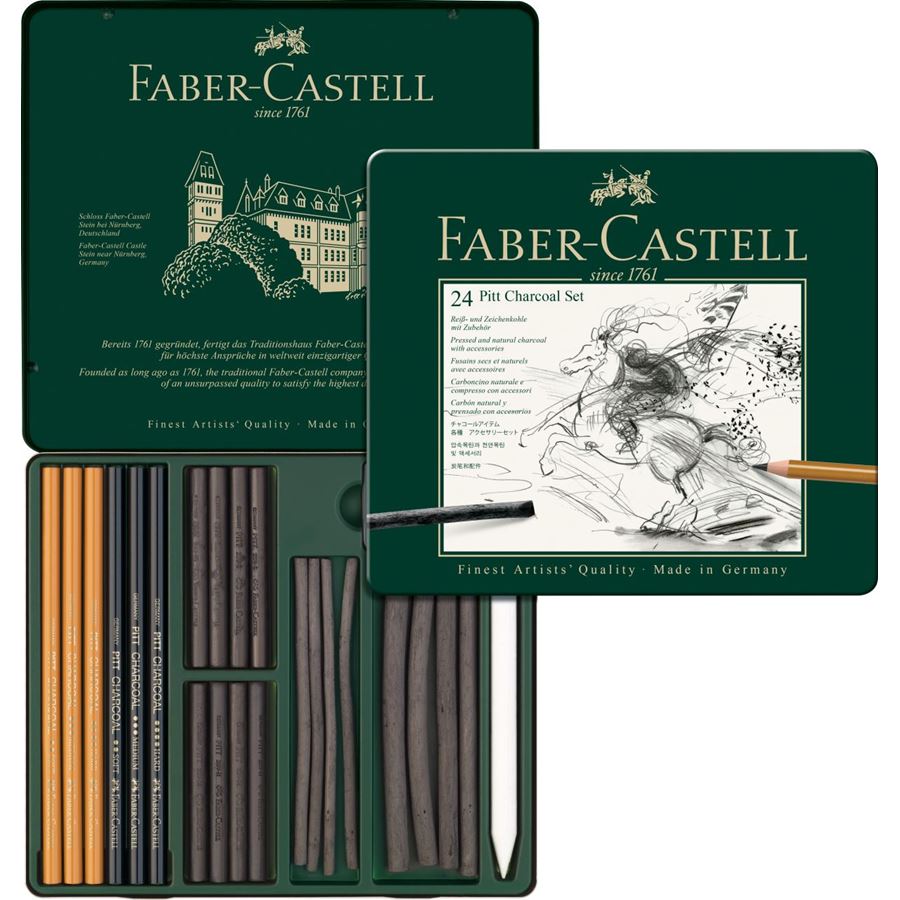 Faber Castell Pitt Charcoal 24 set