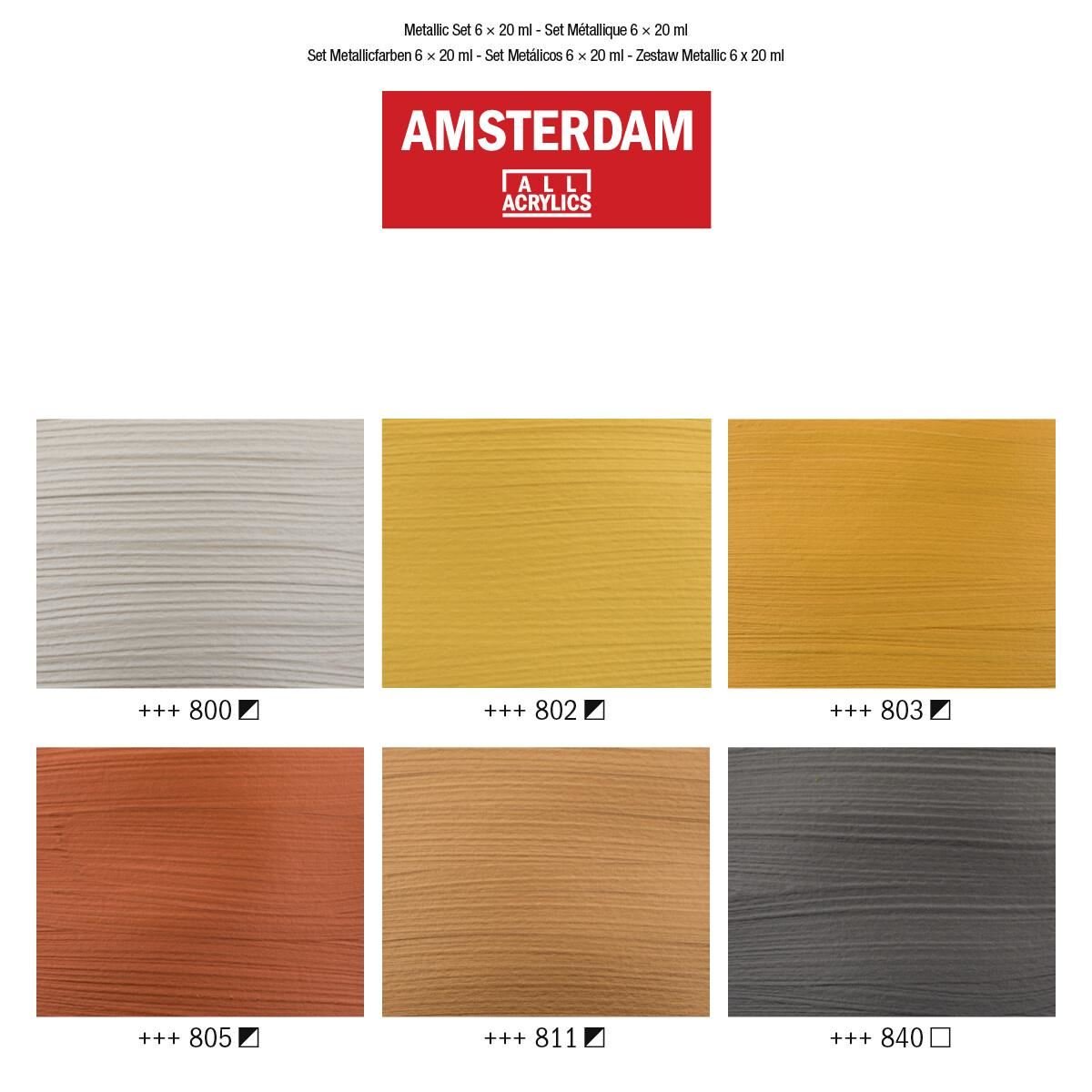 Amsterdam Metallic Set 6x20ml