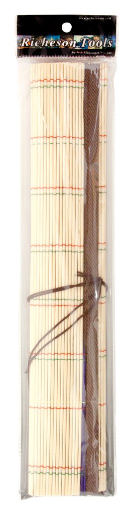 Bamboo Mat Roll-Up Brush Holder