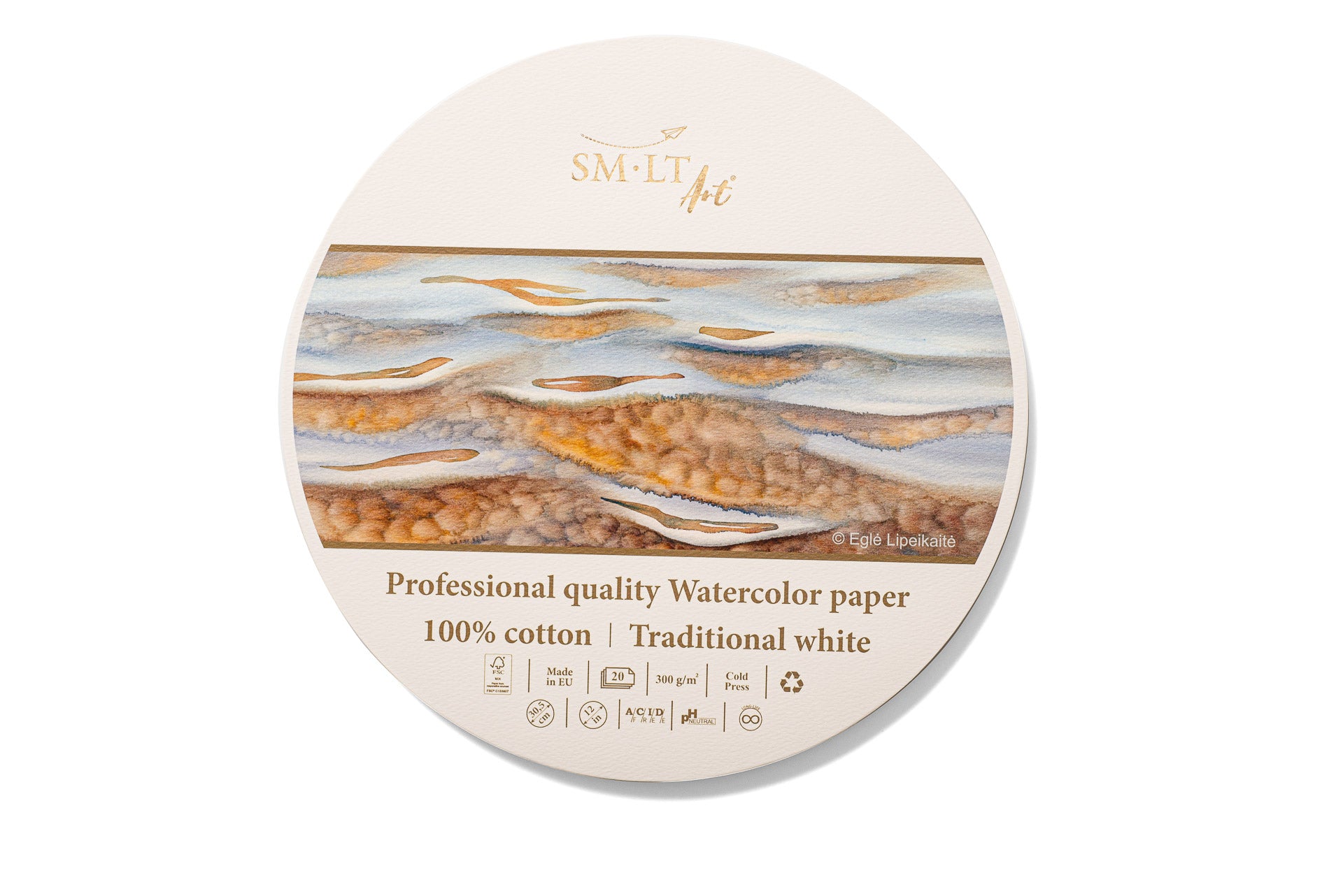 SMLT Round watercolour pad
