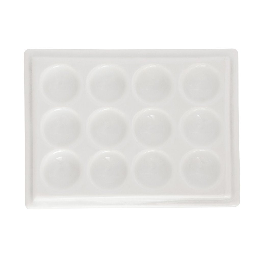 Porcelain Mixing Tray - 12 well - Wyndham Art Supplies