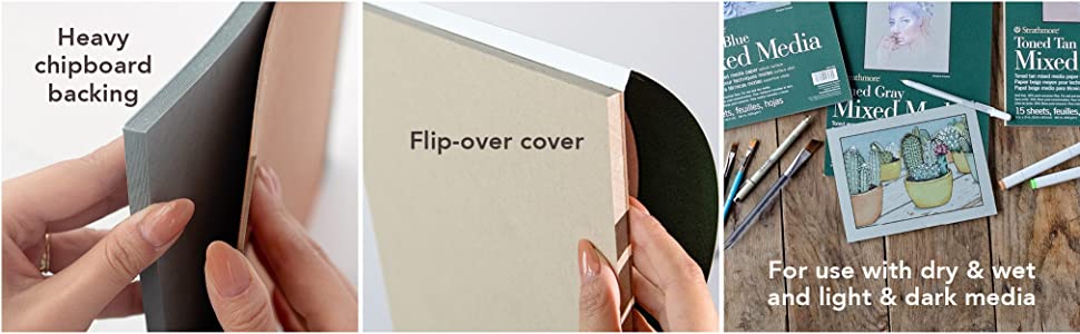 Strathmore Toned Pad - Blue 9x12 - Wyndham Art Supplies