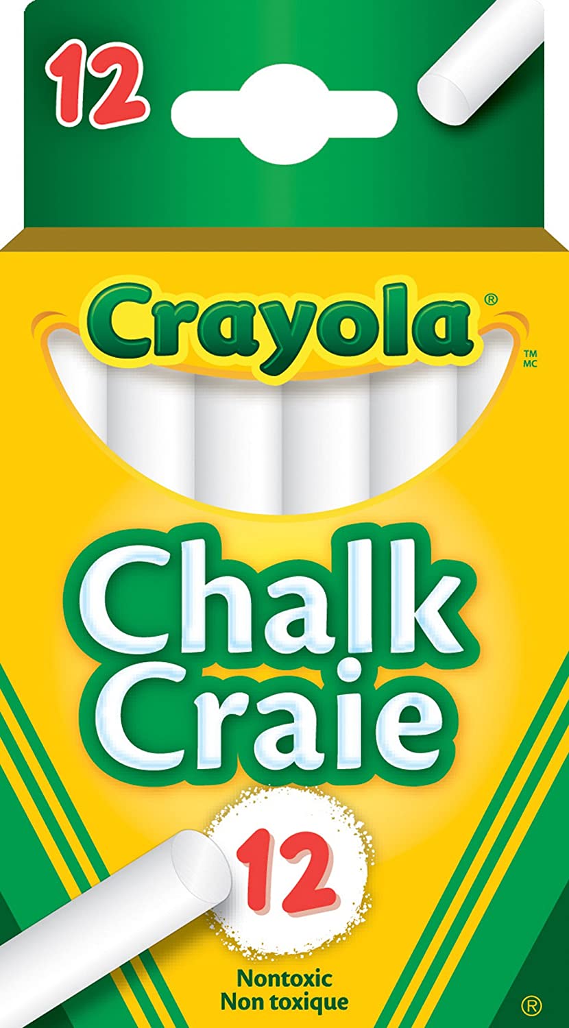 Crayola White Chalk (12 pcs) - Wyndham Art Supplies