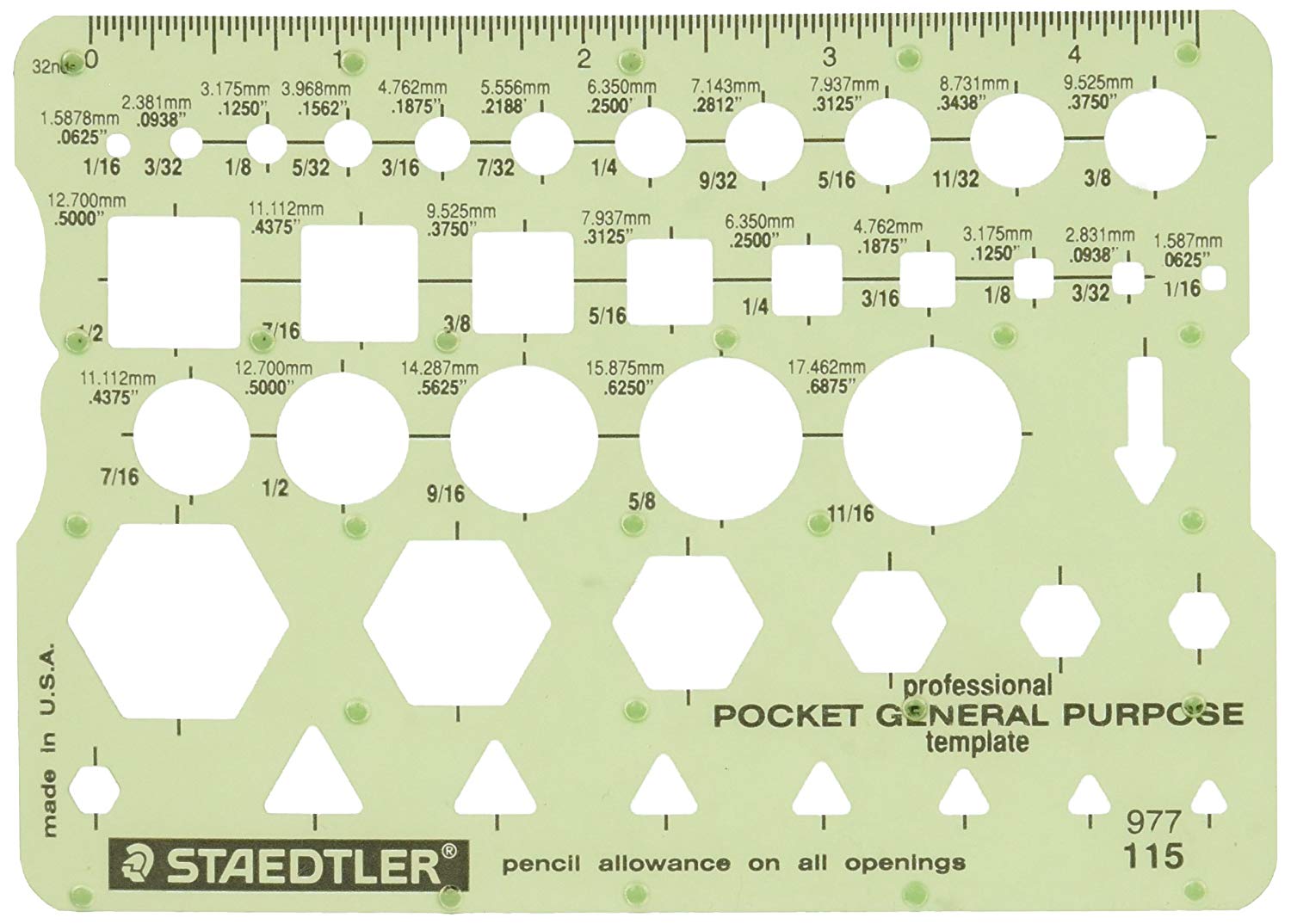 Gen Purpose Pocket Template - Wyndham Art Supplies