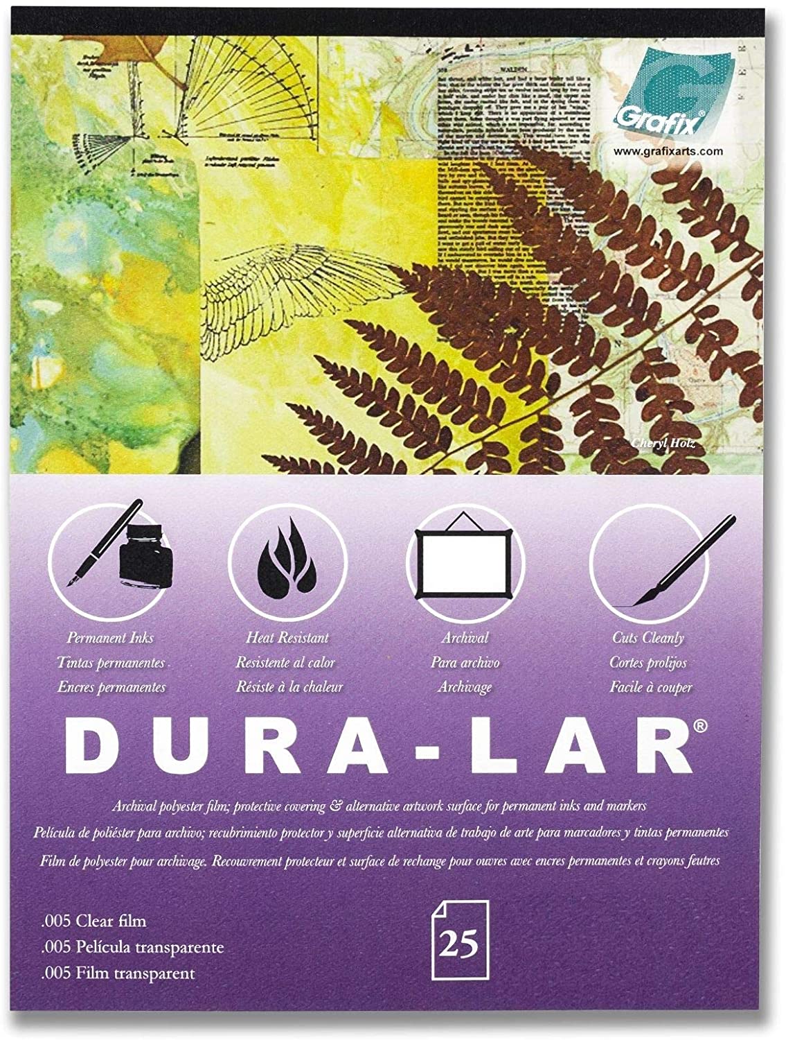 Grafix Dura-Lar 9x12 Clear Film Pad