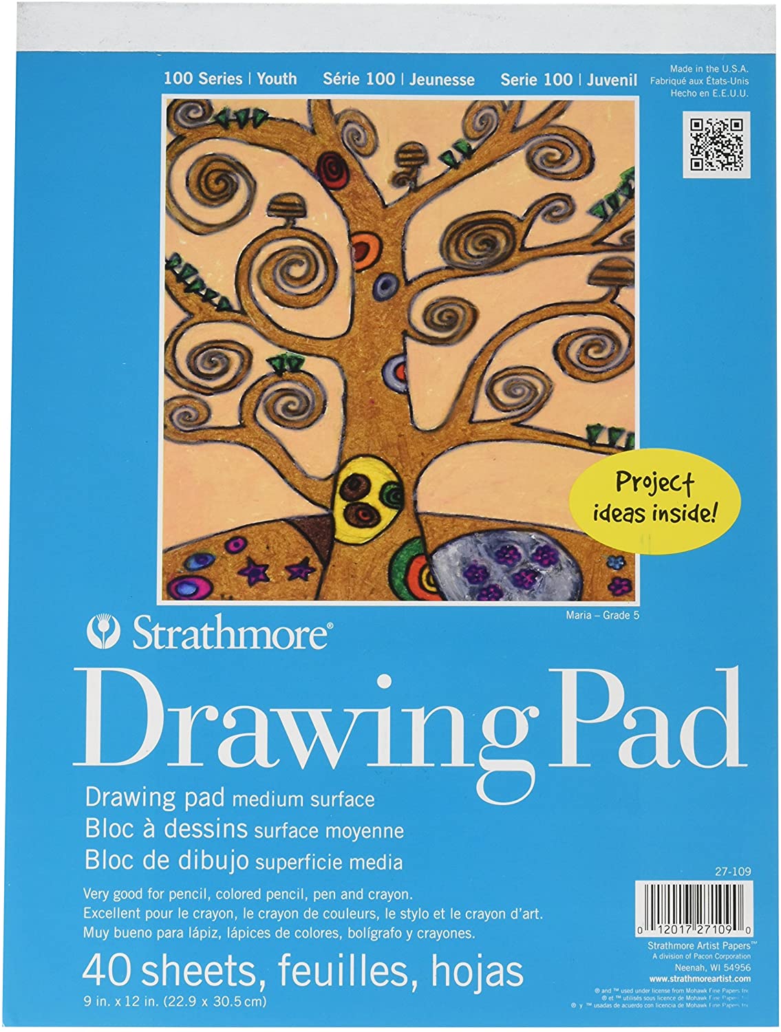 Strathmore 100 Series Drawing Pad 9x12