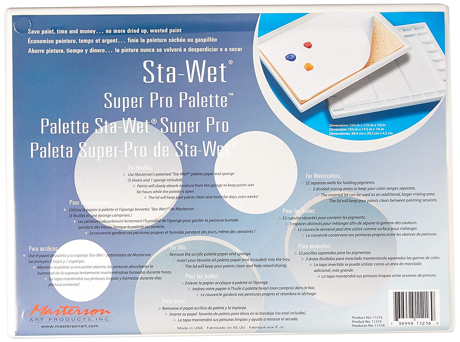 Sta-Wet Palettes and Refills - Wyndham Art Supplies
