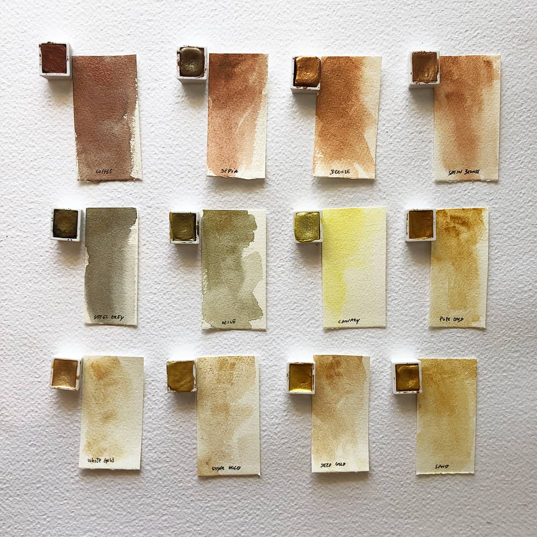 etchr Pearlescent Watercolour Sets
