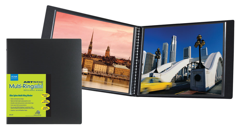 ITOYA Multi-Ring Mini Refillable Binder - 8.5x11