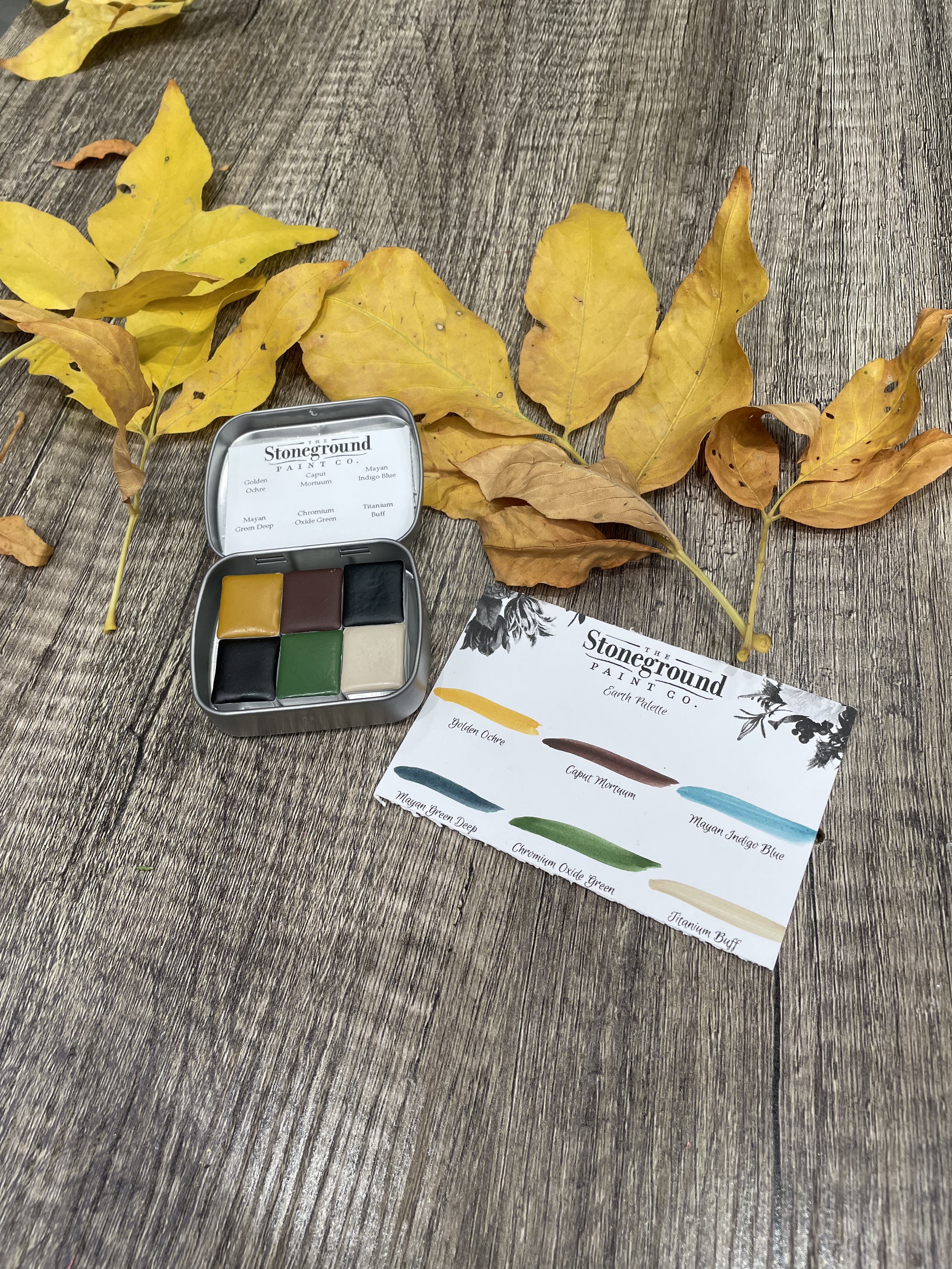 Stoneground Watercolour Paint - Earth Palette - 6 colours