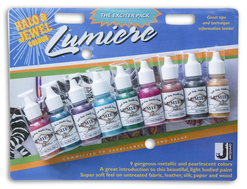 Jacquard Lumiere/Neopaque Exciter Packs - Wyndham Art Supplies