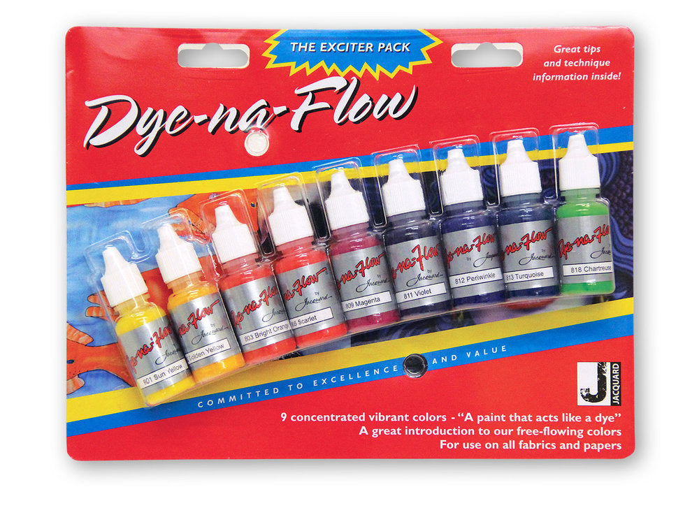 Jacquard Dye-Na-Flow Exciter Pack - Wyndham Art Supplies