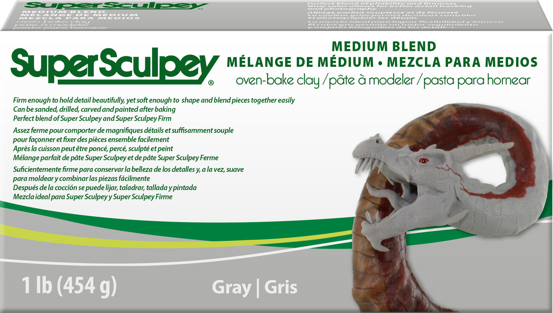 Multipack of 6 - Super Sculpey Polymer Clay 1lb-Beige