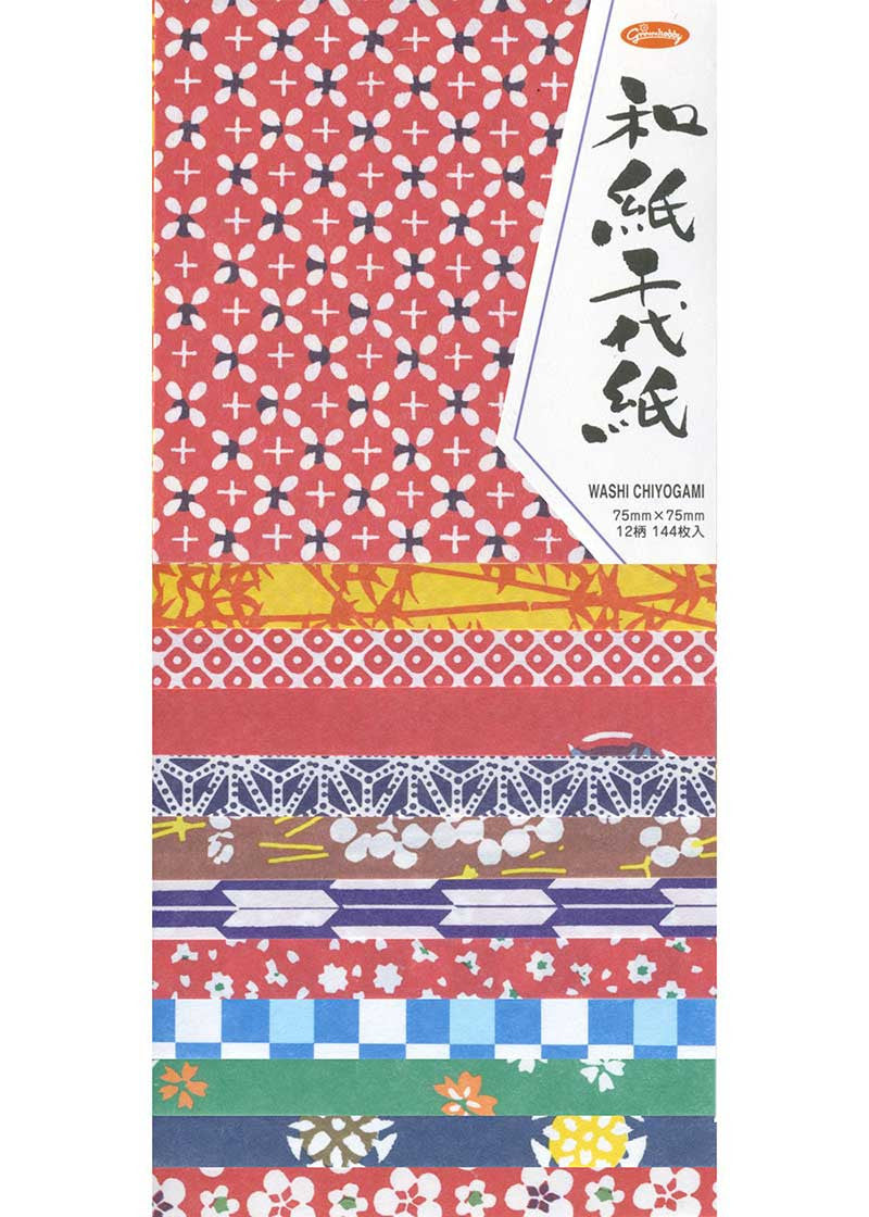 Traditional Medium Origami Paper 3" - 144 Sheet