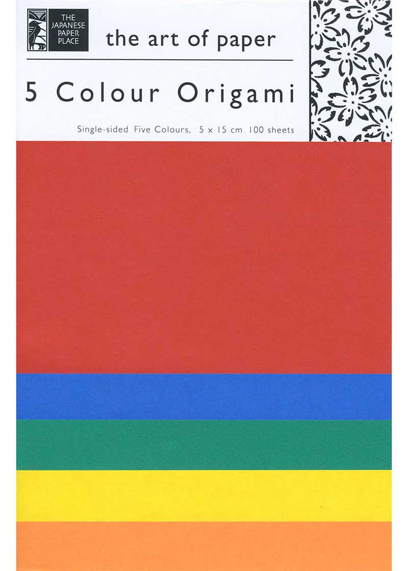 5 Colours Origami 6"- 100 Sheet