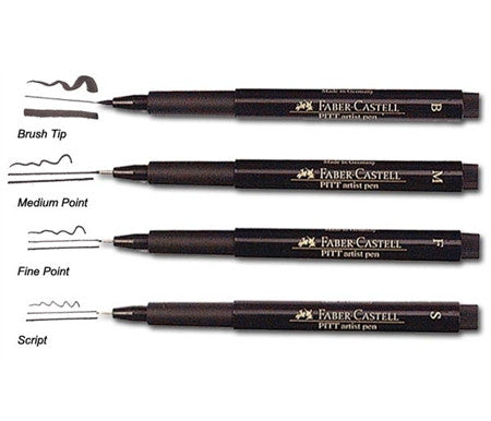 Faber Castell Pitt Pen Artist Fineliners - Wyndham Art Supplies