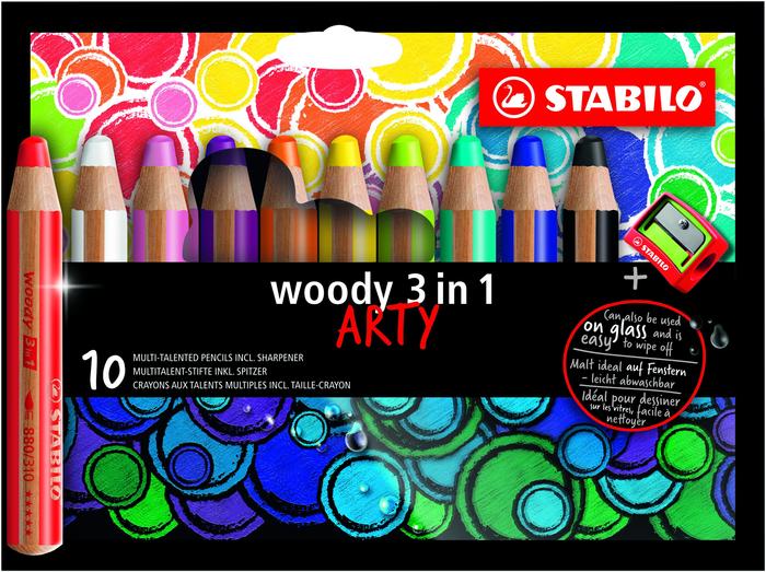 Stabilo Woody 3 in 1 Colored Pencil Sets