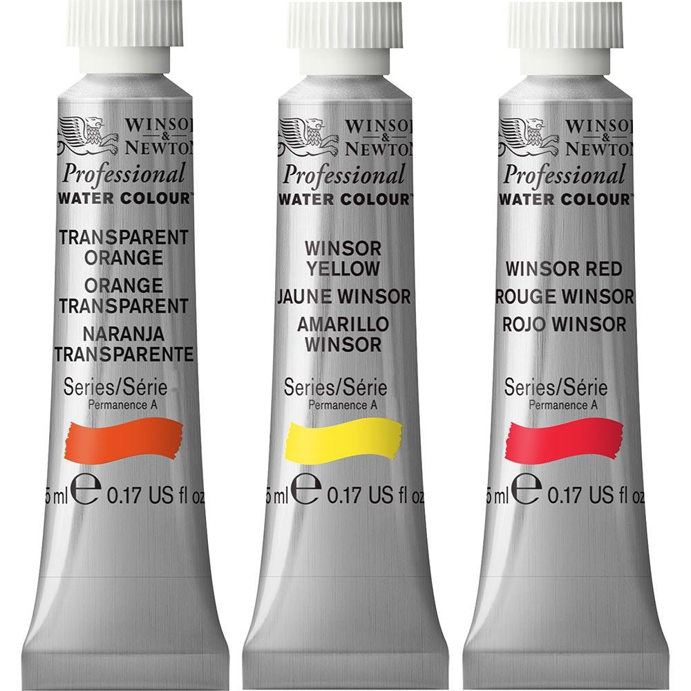 Winsor & Newton Professional Watercolours: Yellow & Red - Wyndham Art Supplies