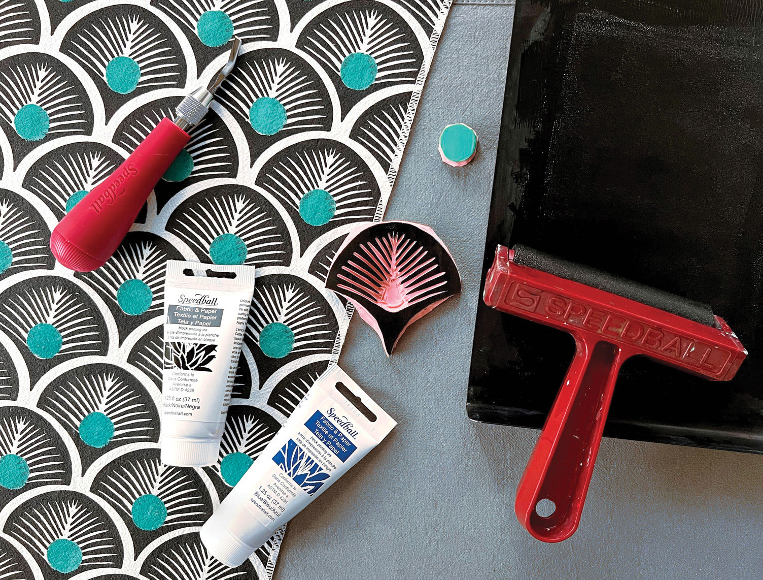Speedball Fabric Deluxe Block Printing Kit