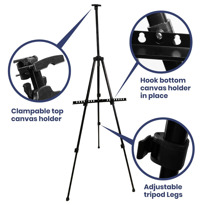 Aluminum field easel- 'Backpacker'
