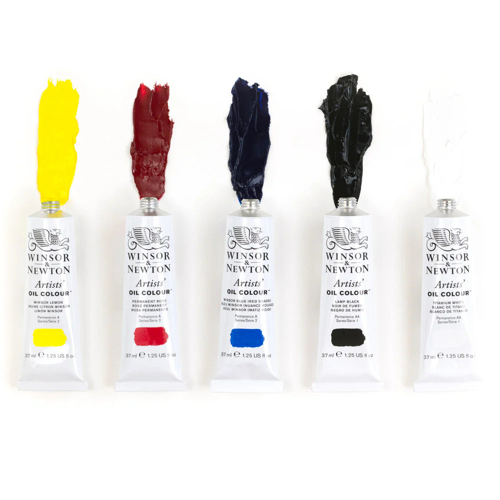 Winsor Newton Artist Oil Paint Sets 5x37ml Tubes