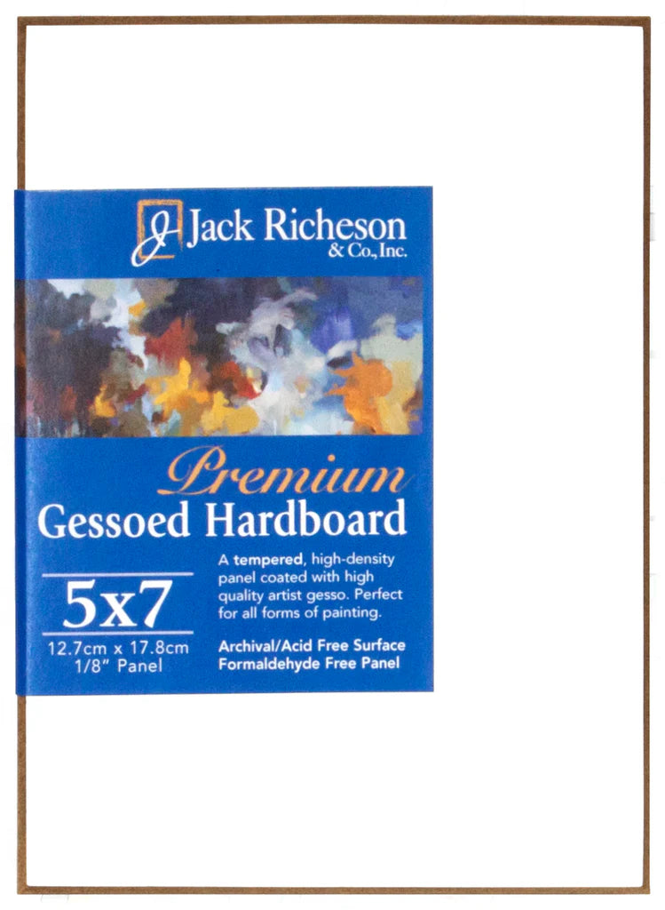 Jack Richeson Gessoed 1/8" Tempered Hardboard Panels