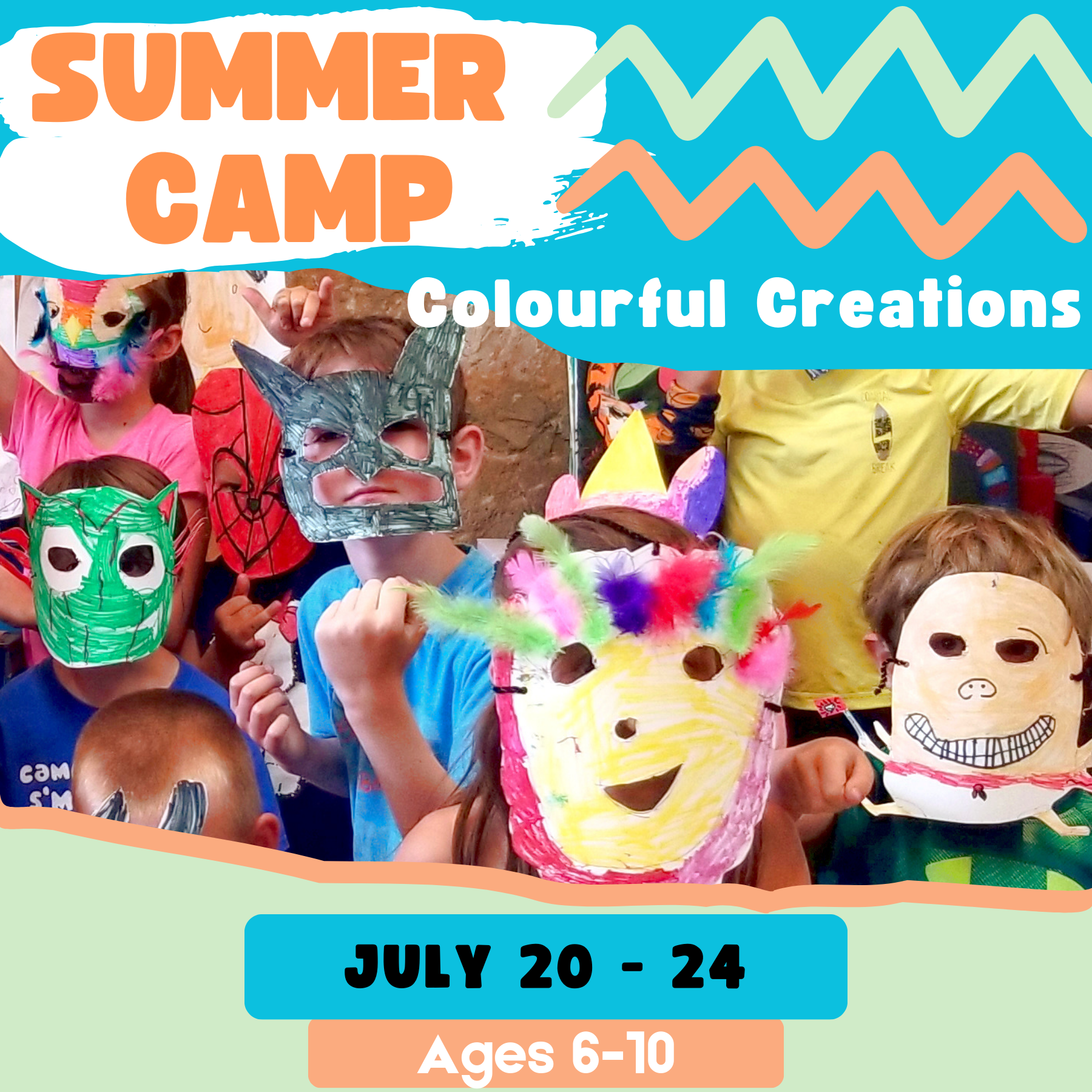 Summer Art Camp: Colourful Creations (Ages 6-10)