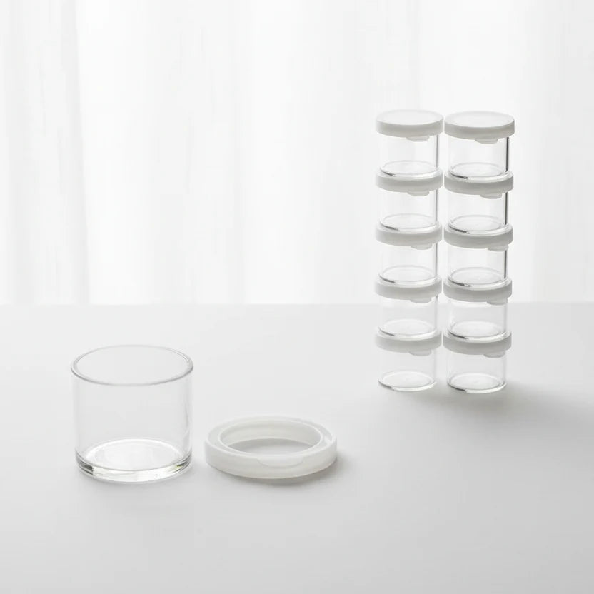 Clear Cups With Cover - Pack Of 12