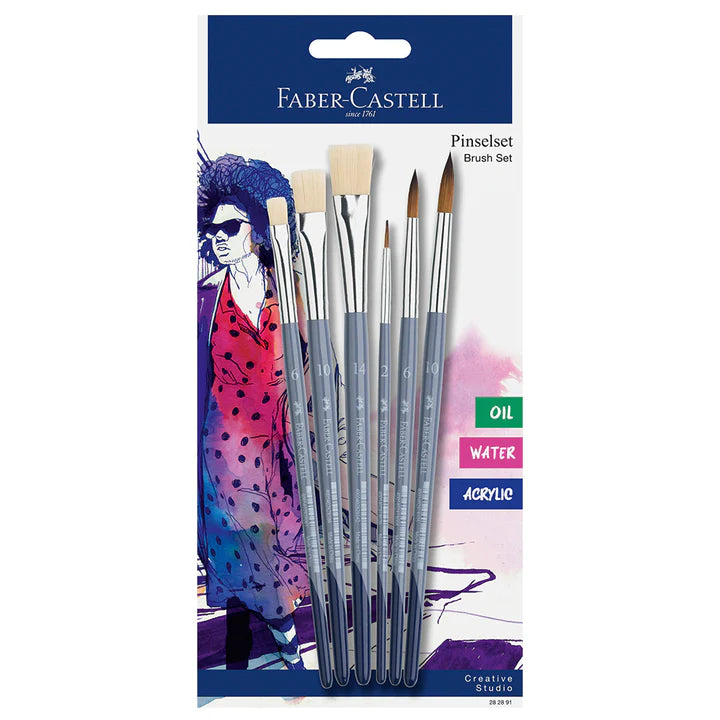 Faber Castell Paint brushes set of 6