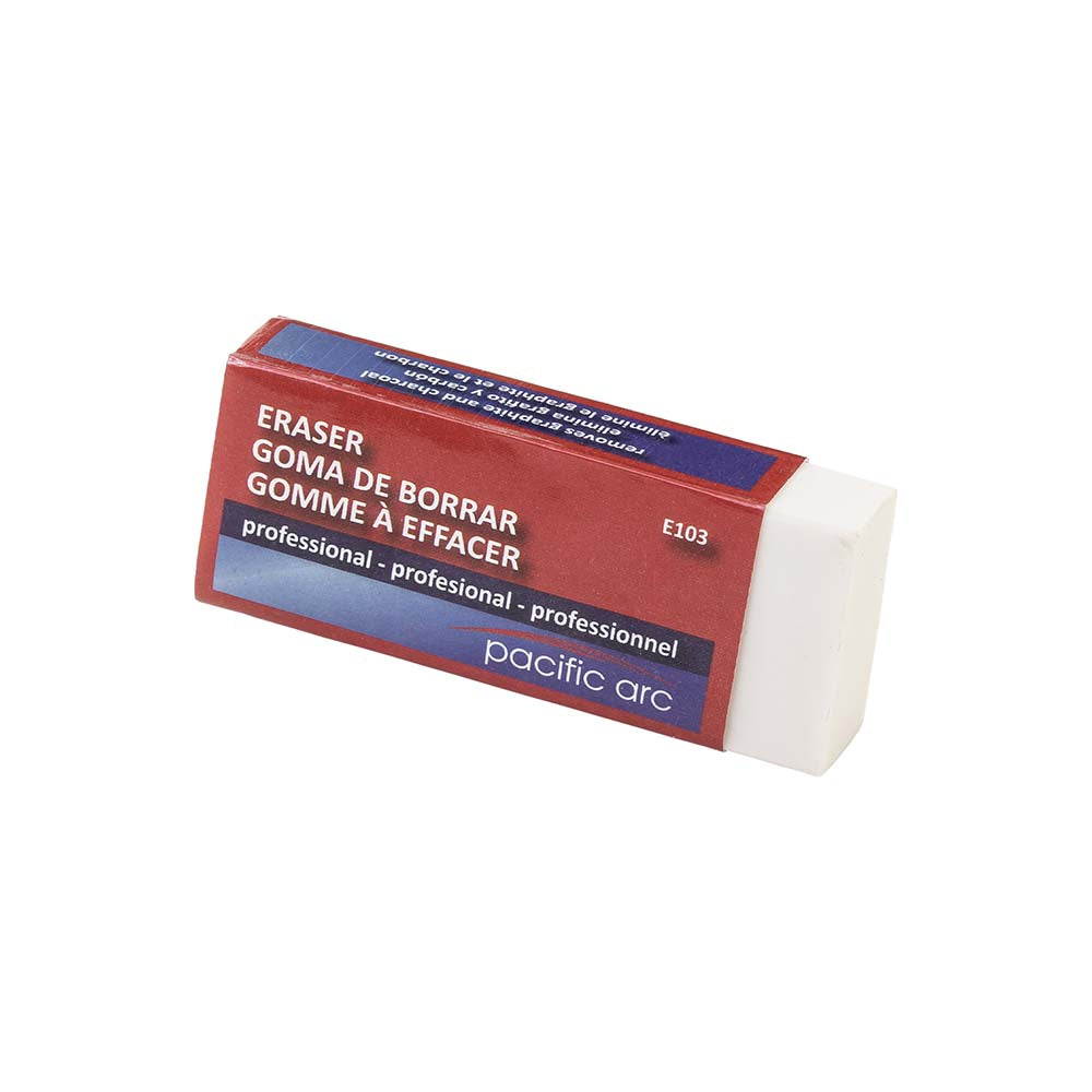 Soft White Plastic Eraser