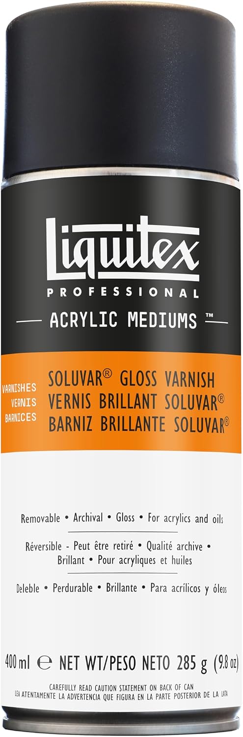 Liquitex Professional Soluvar Gloss Varnish Spray 9.8oz