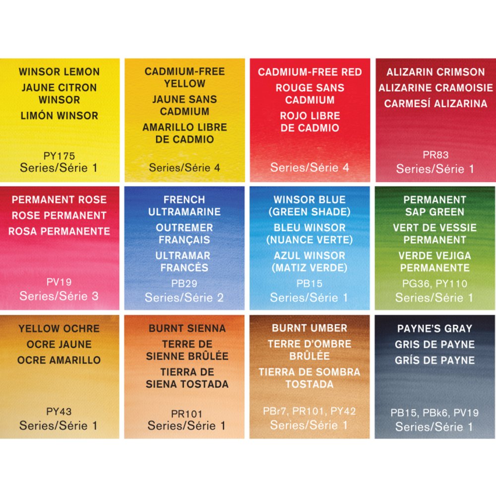 Winsor Newton Professional Watercolour Tube Travel Tin - 12 Tubes