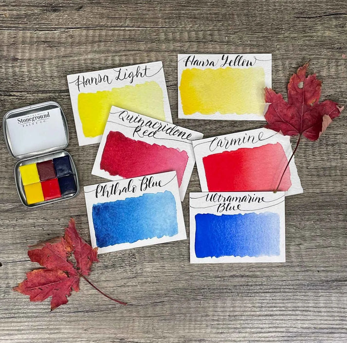 Stoneground Watercolour 6 Colour Set - Brittney Tough Warm & Cool Essentials