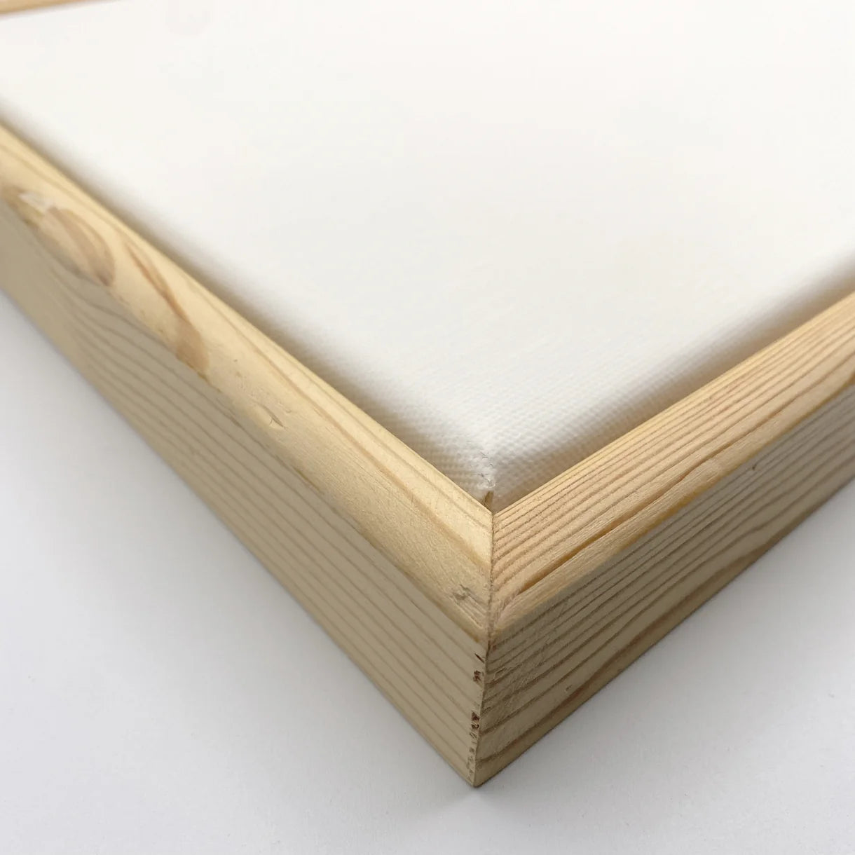 Canvas with Natural Wood Float Frame