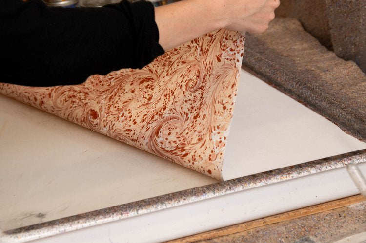 Feuilles Marbled Paper Sheets 20" × 26"