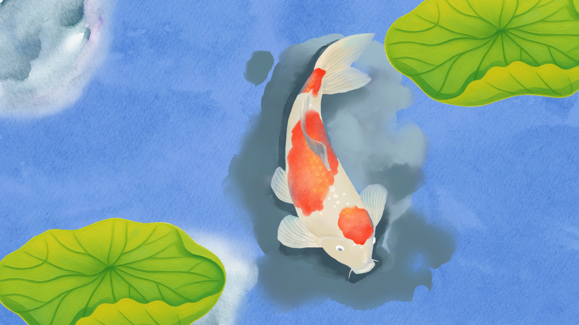 Zen Koi Pond Painting