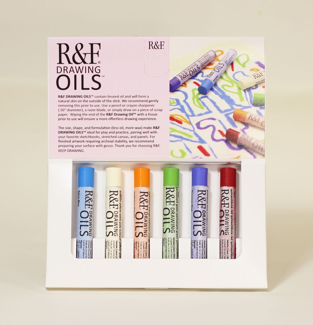 R & F Drawing Oils Color Sets