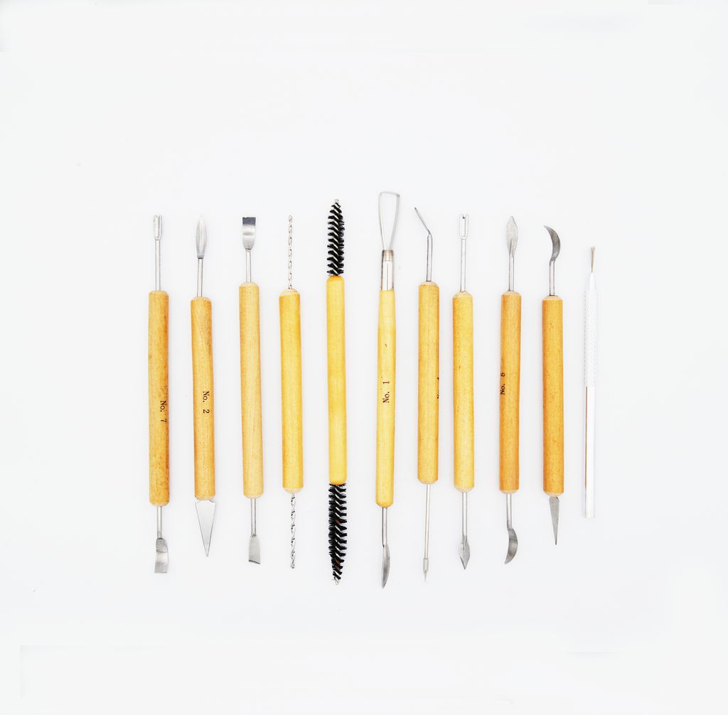 Clean Up Pottery Tool Set Of 11