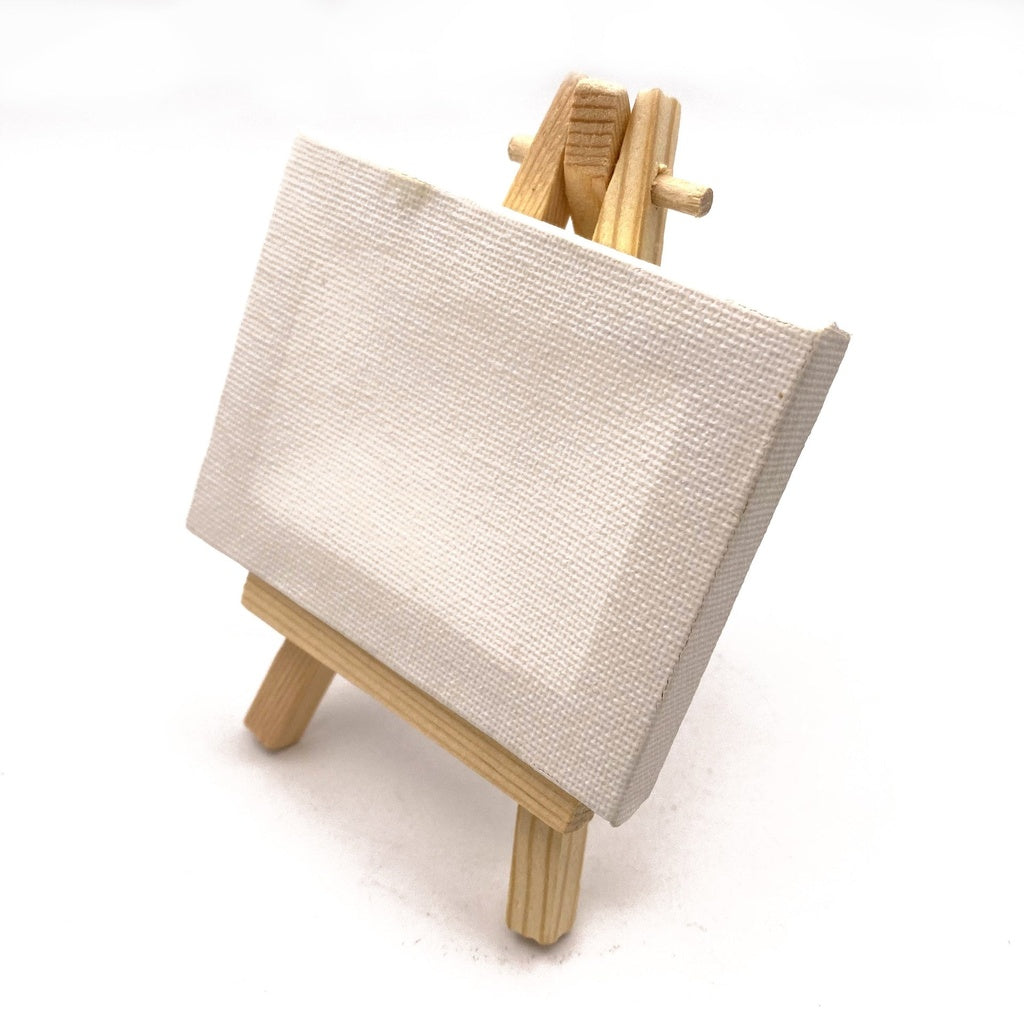 Decorative Mini Easel and Mini Canvas - 7 x 9 cm